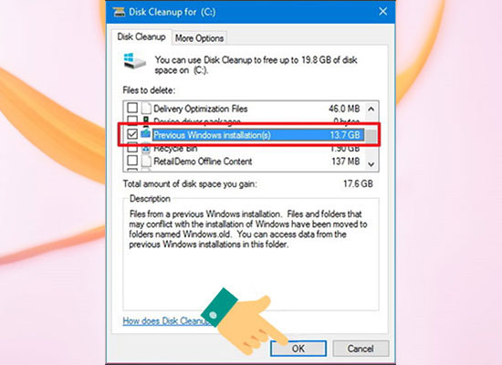 Hướng dẫn xóa thư mục Windows.old trên Windows 10