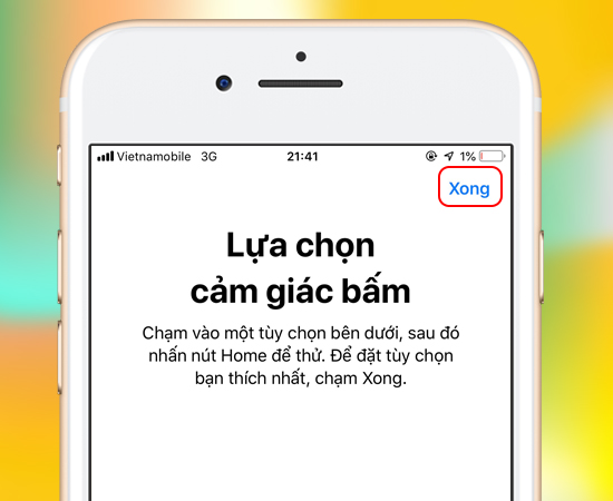 Bước 5: Cuối cùng chọn Xong để hoàn tất.